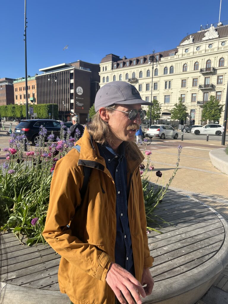 Sound artist Richard Widerberg.
